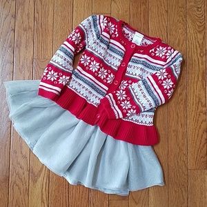 Gymboree winter sweater and skirt 2T